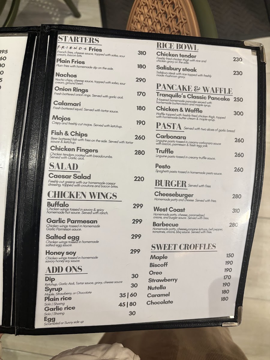 Tranquilo Coffee Photo Menu 1