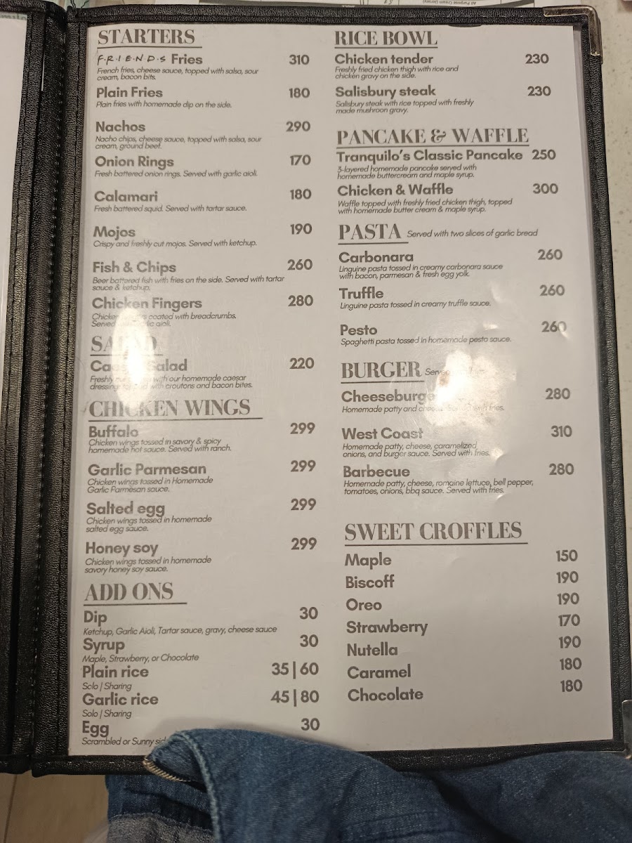 Tranquilo Coffee Photo Menu 2