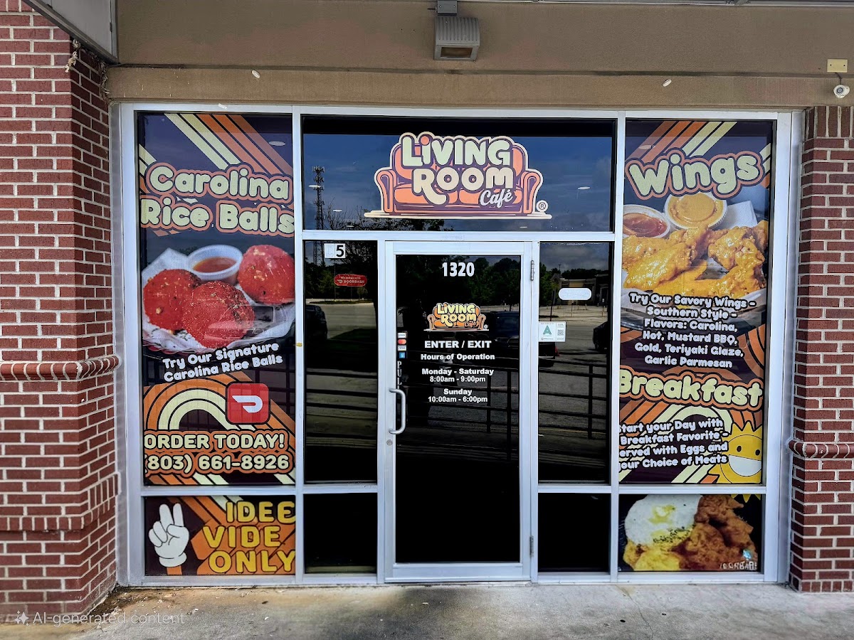 The Living Room Cafe SC Photo Menu 2