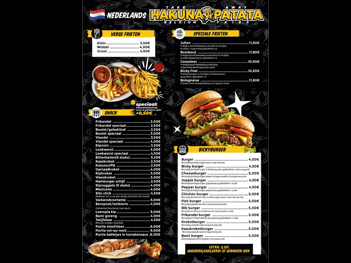 Hakuna Patata Photo Menu 4