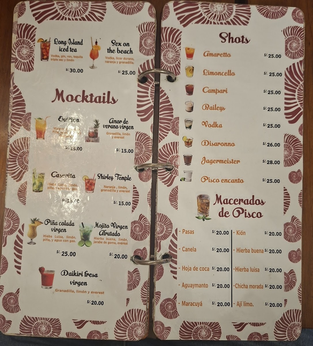 Restaurant Nautilus Photo Menu 2
