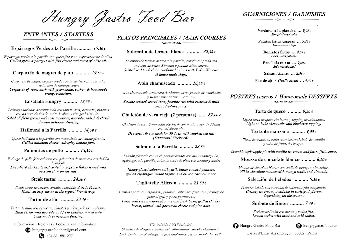 Hungry Gastro Food Bar Photo Menu 1