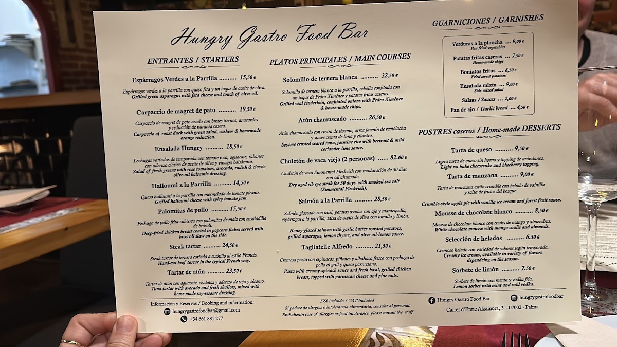 Hungry Gastro Food Bar Photo Menu 2