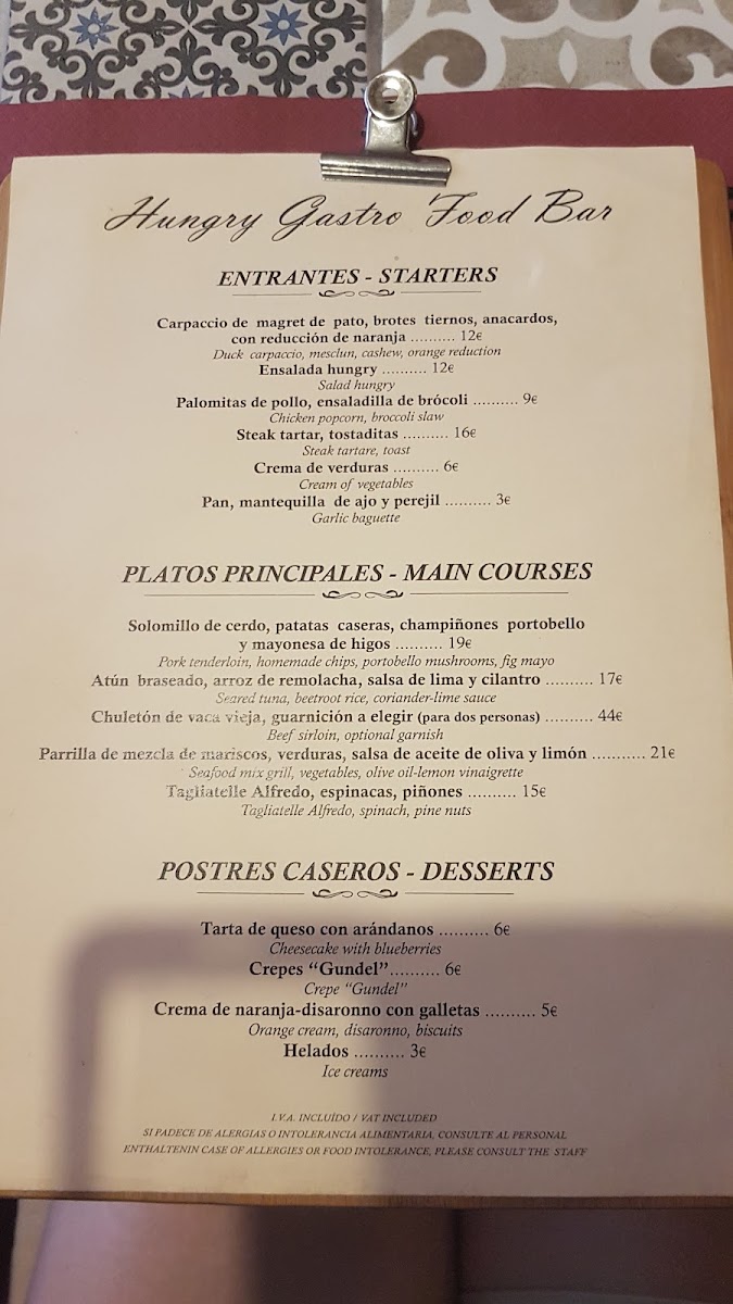 Hungry Gastro Food Bar Photo Menu 4