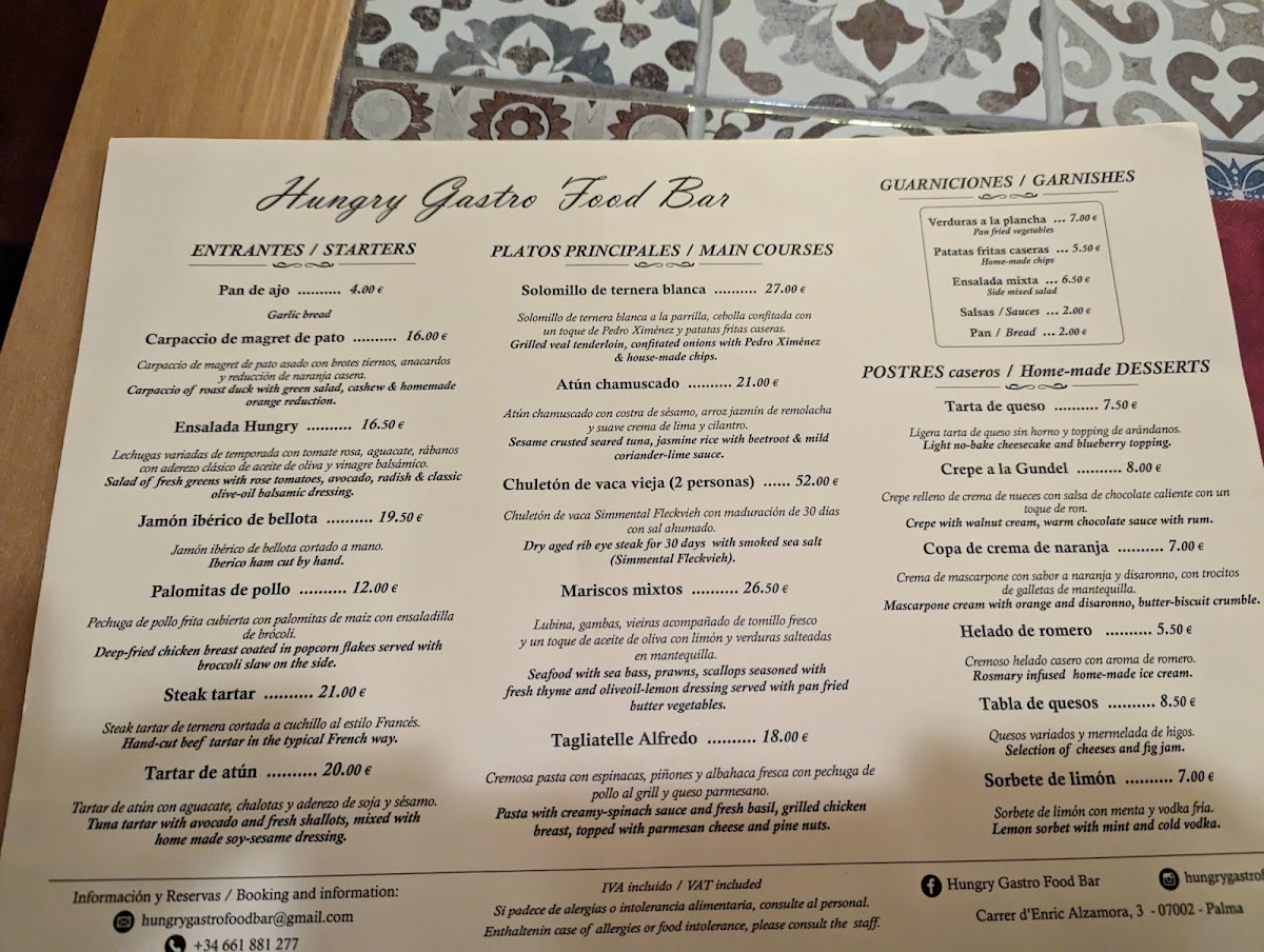 Hungry Gastro Food Bar Photo Menu 5