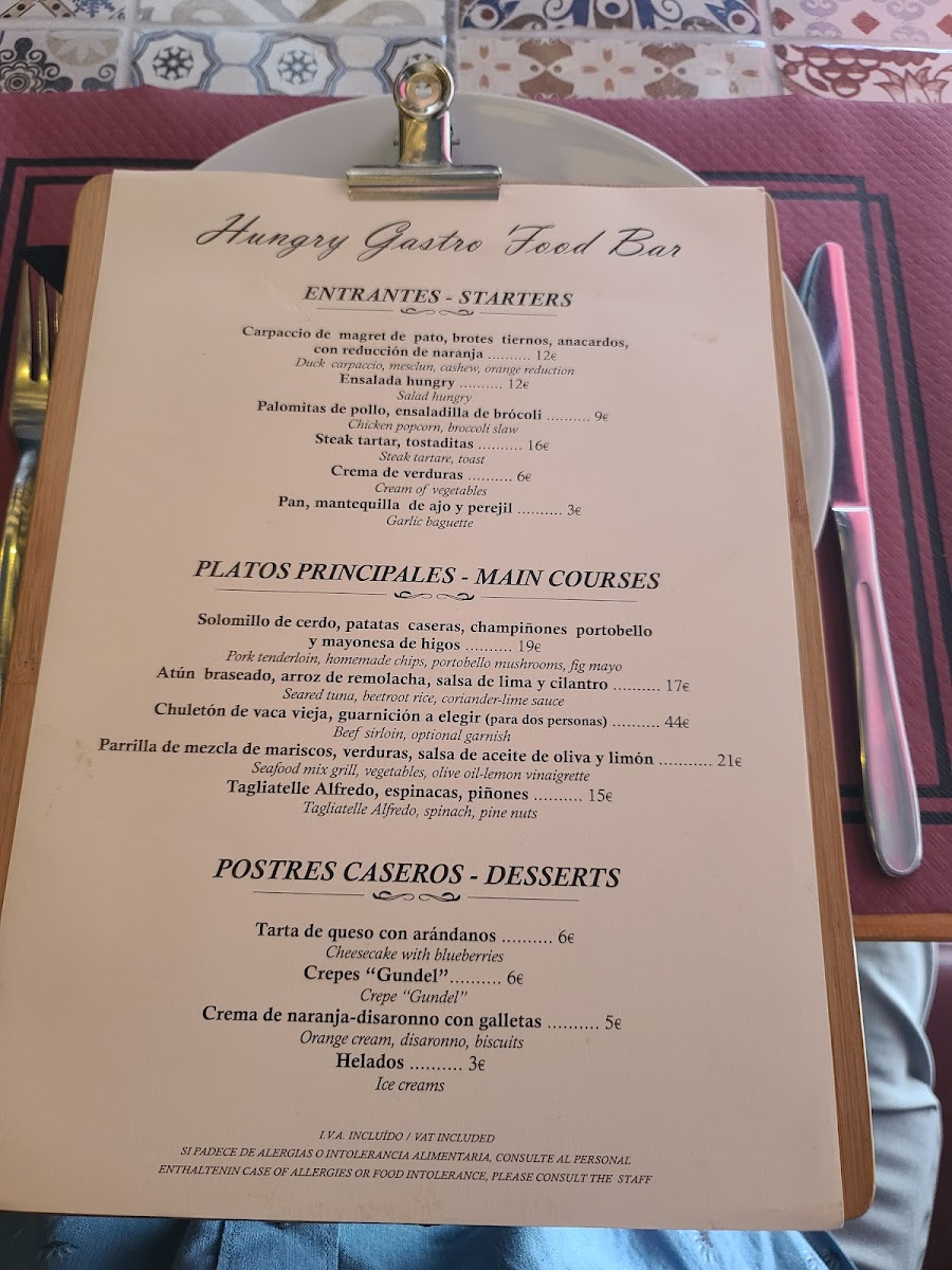 Hungry Gastro Food Bar Photo Menu 6