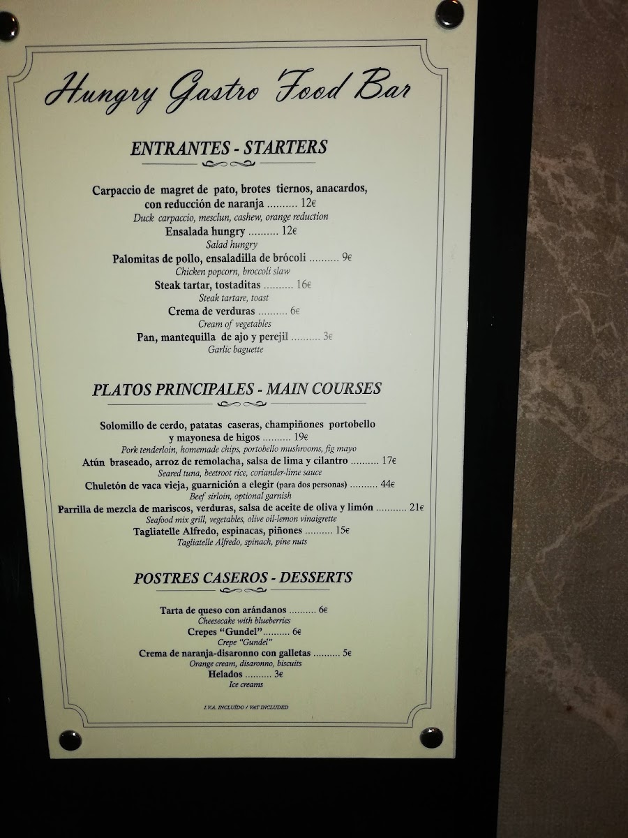 Hungry Gastro Food Bar Photo Menu 9