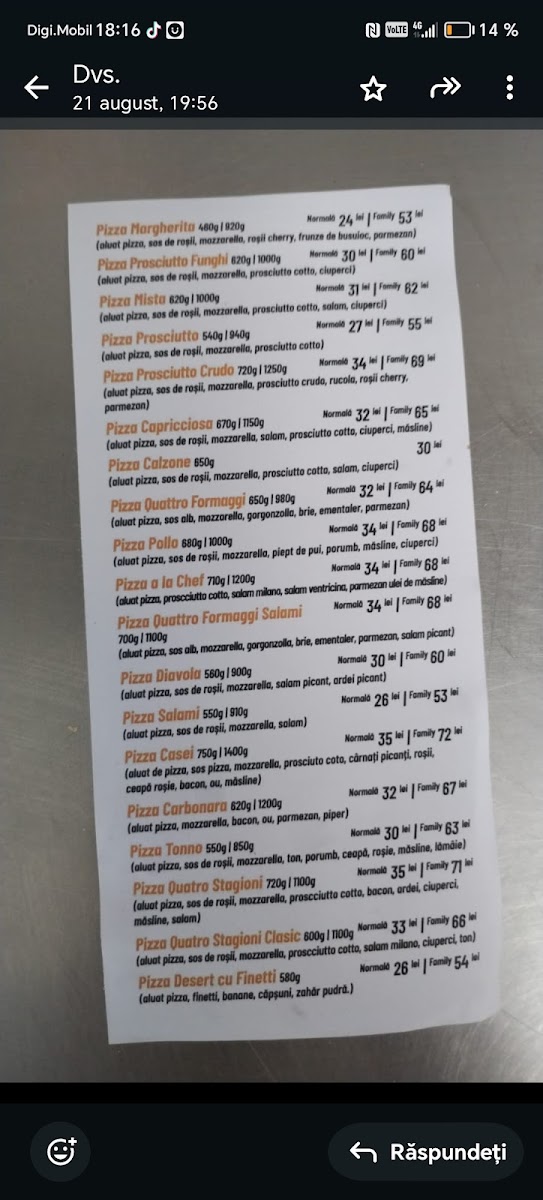 Pizzeria La Melyas Photo Menu 2