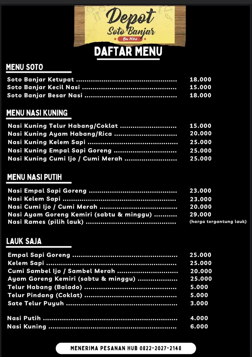 Soto Banjar Bu Nita Photo Menu 3