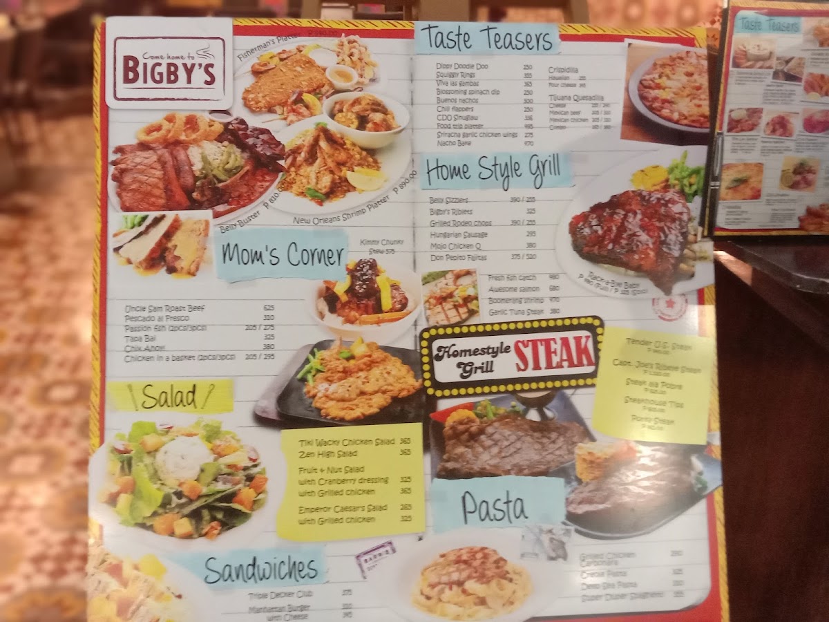 Bigby's SM City Iloilo Photo Menu 1