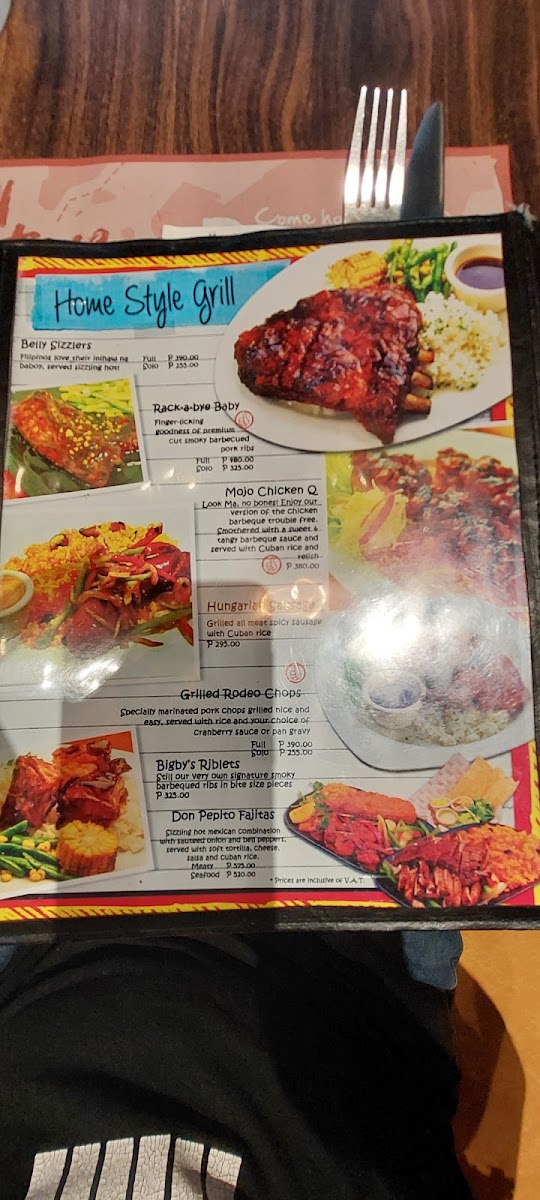 Bigby's SM City Iloilo Photo Menu 2
