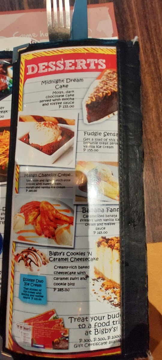 Bigby's SM City Iloilo Photo Menu 9