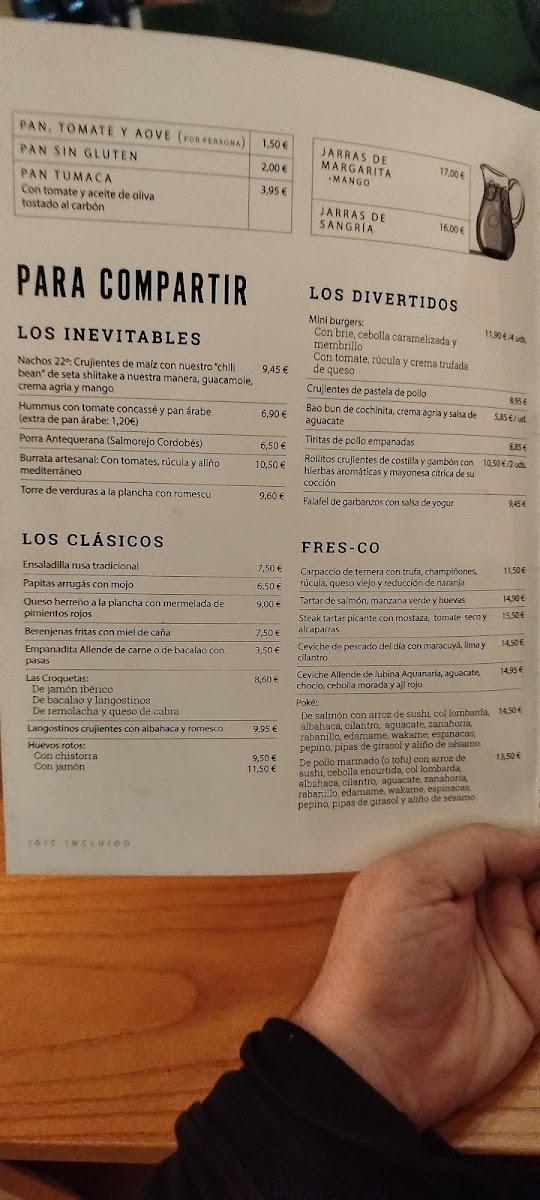 Restaurante Allende 22º Photo Menu 6