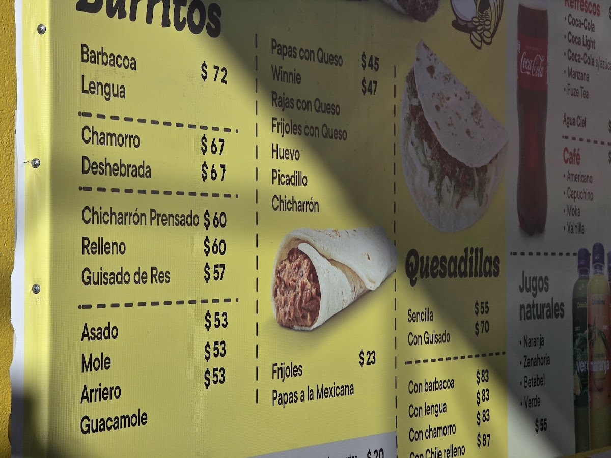 Burritos Crisóstomo Photo Menu 2