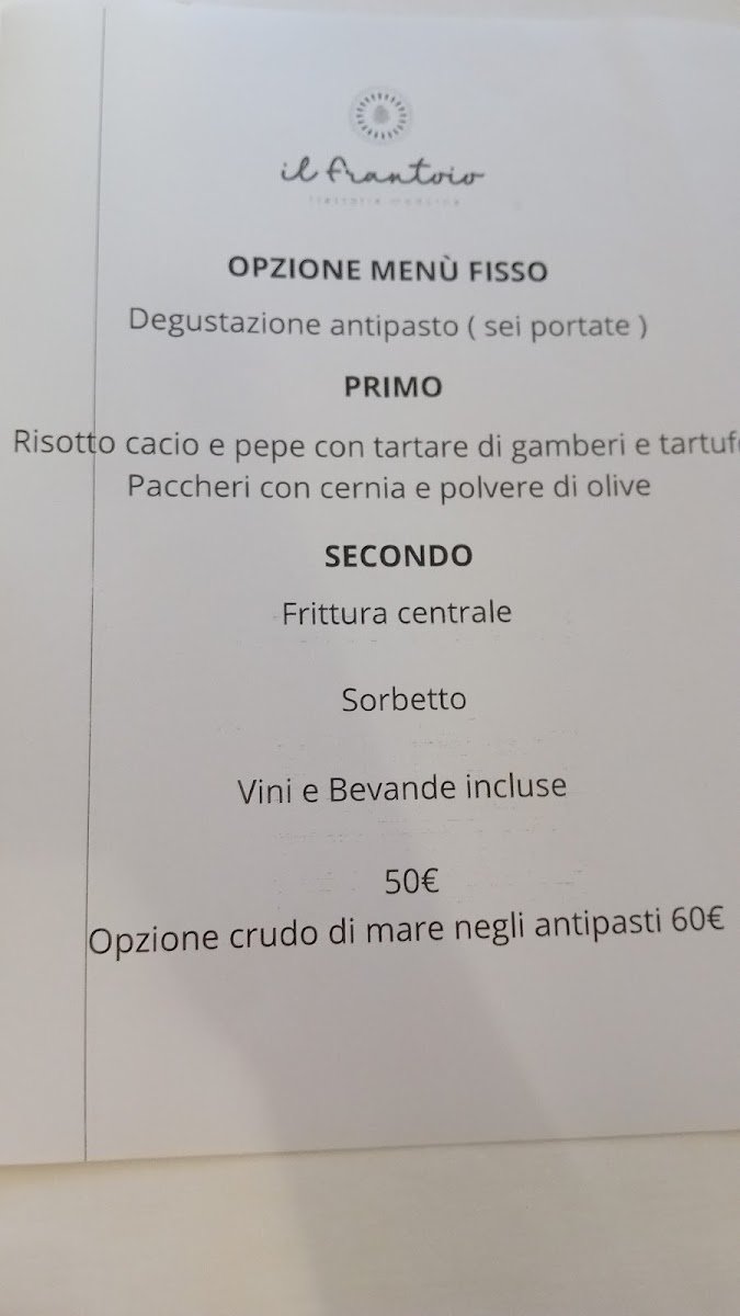 Il Frantoio trattoria moderna Photo Menu 1
