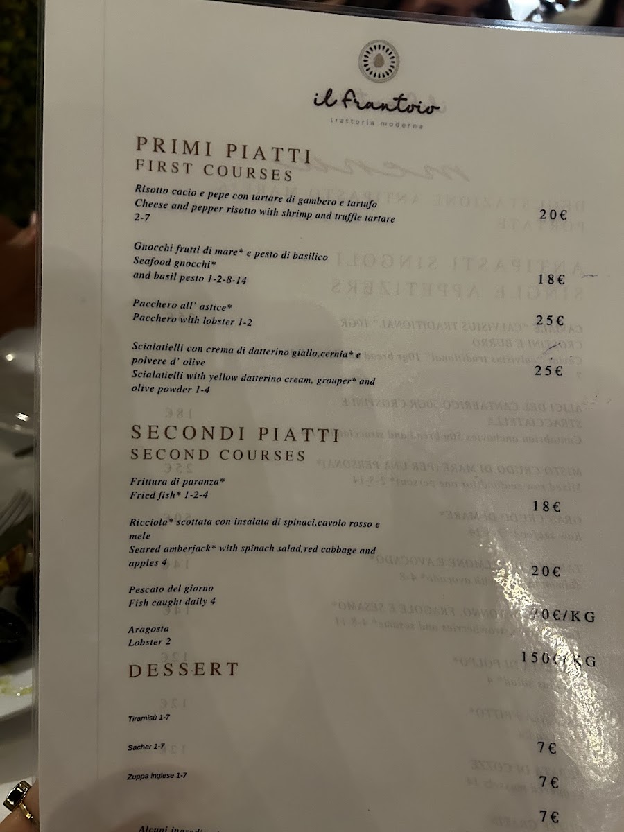 Il Frantoio trattoria moderna Photo Menu 3