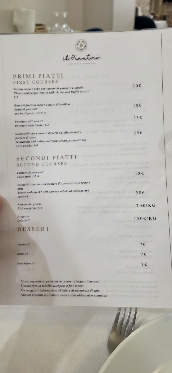 Il Frantoio trattoria moderna Photo Menu 4