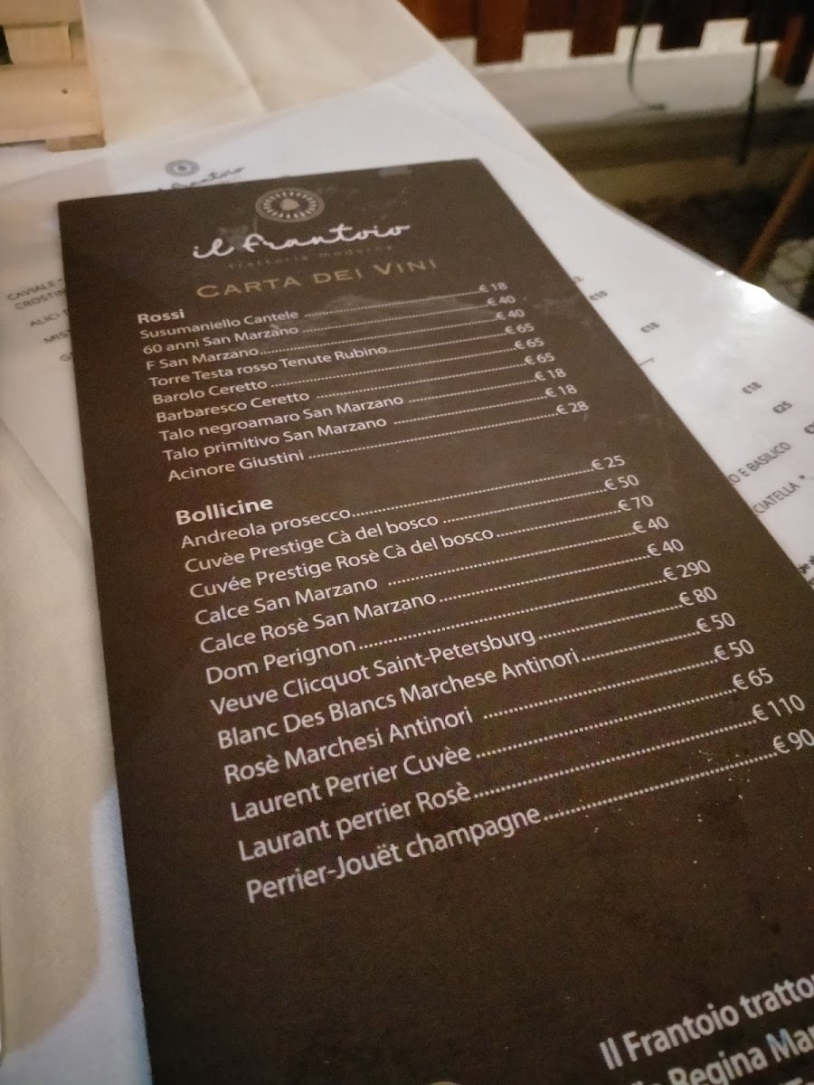 Il Frantoio trattoria moderna Photo Menu 5