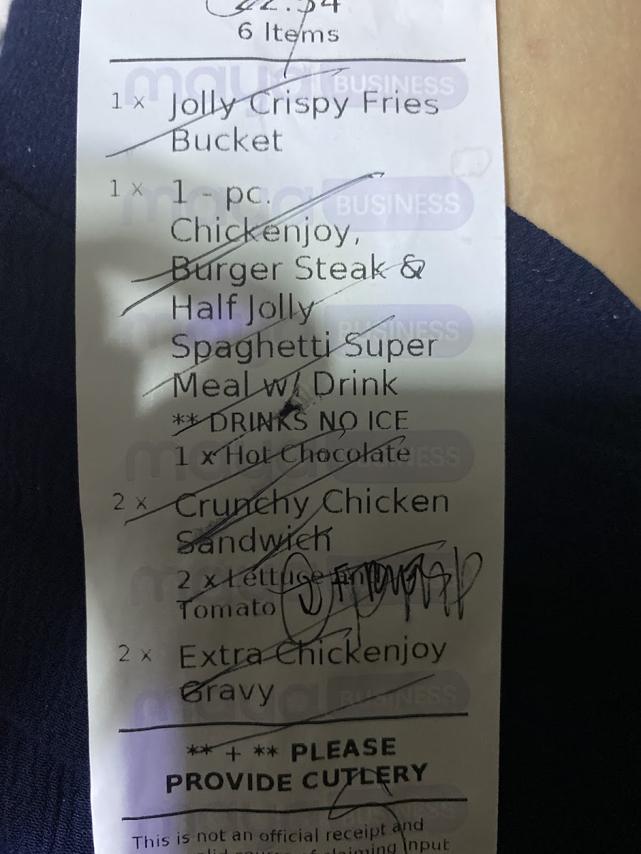 Jollibee - Malanday Photo Menu 3