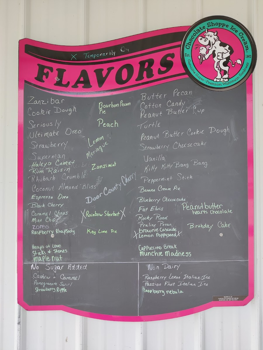 Andi Mae's Ice Cream Shoppe Photo Menu 2