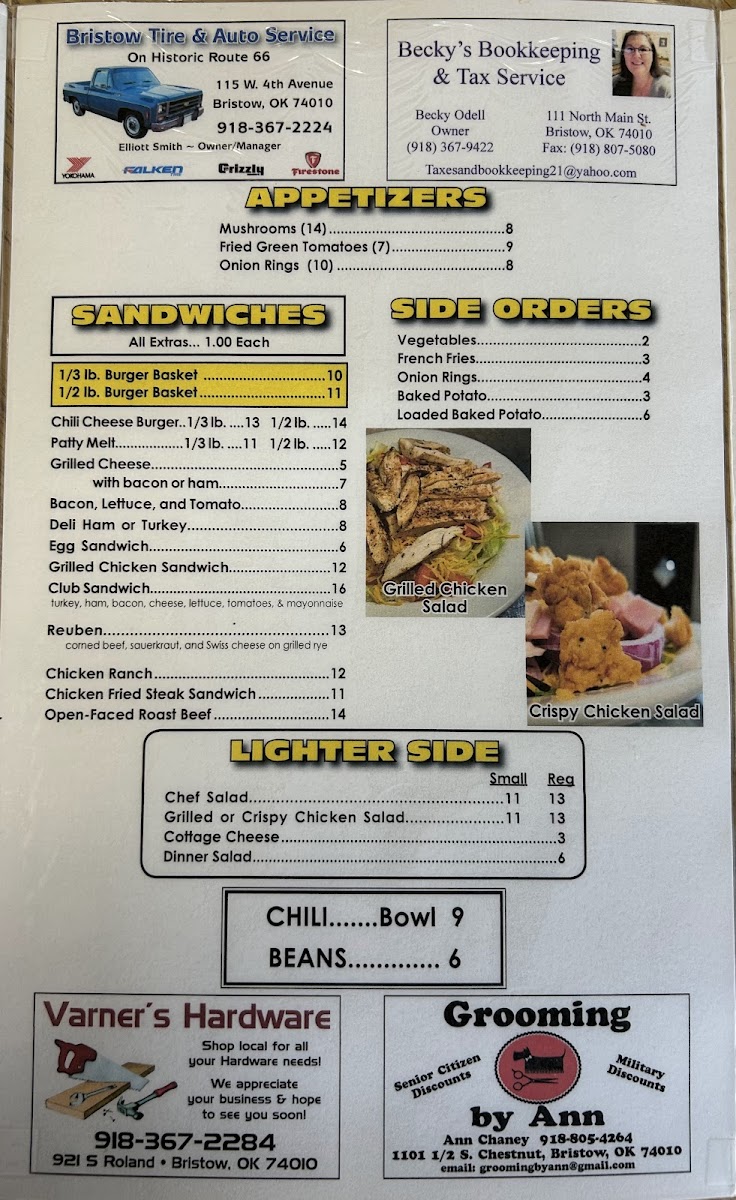 Crossroads Diner Photo Menu 4