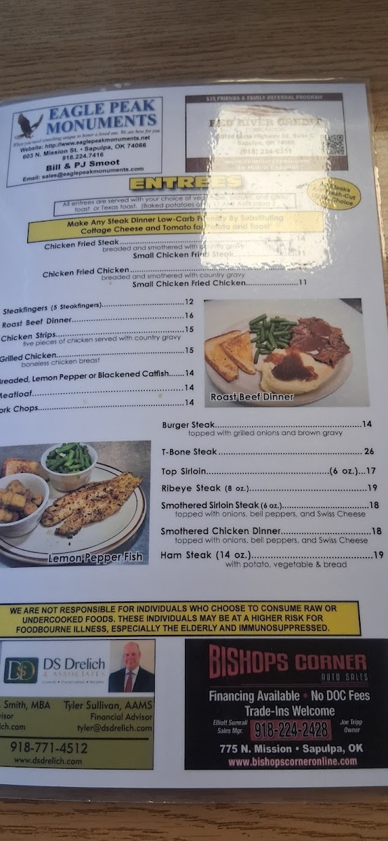 Crossroads Diner Photo Menu 6