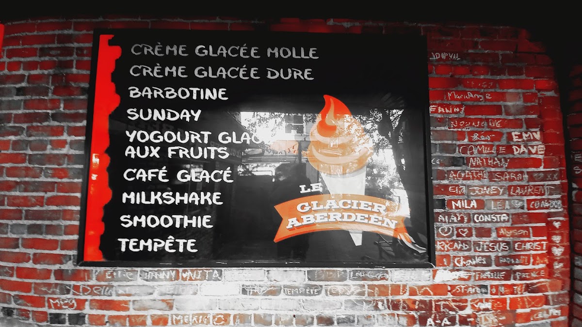 Glacier Aberdeen Photo Menu 8