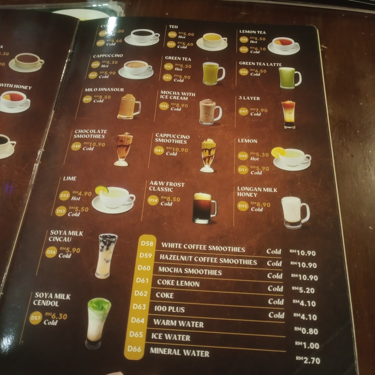 Uncle Chua Signature Photo Menu 2