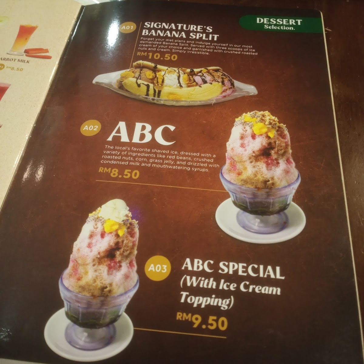 Uncle Chua Signature Photo Menu 3