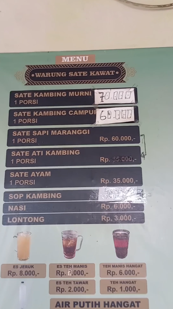 Warung Sate Kawat Khas Betawi, Jagakarsa Photo Menu 1