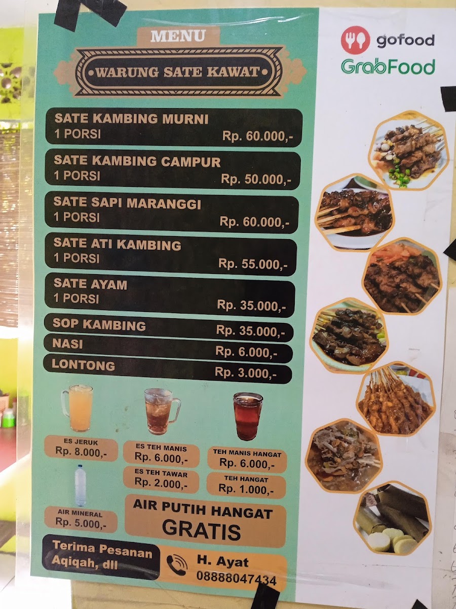 Warung Sate Kawat Khas Betawi, Jagakarsa Photo Menu 5