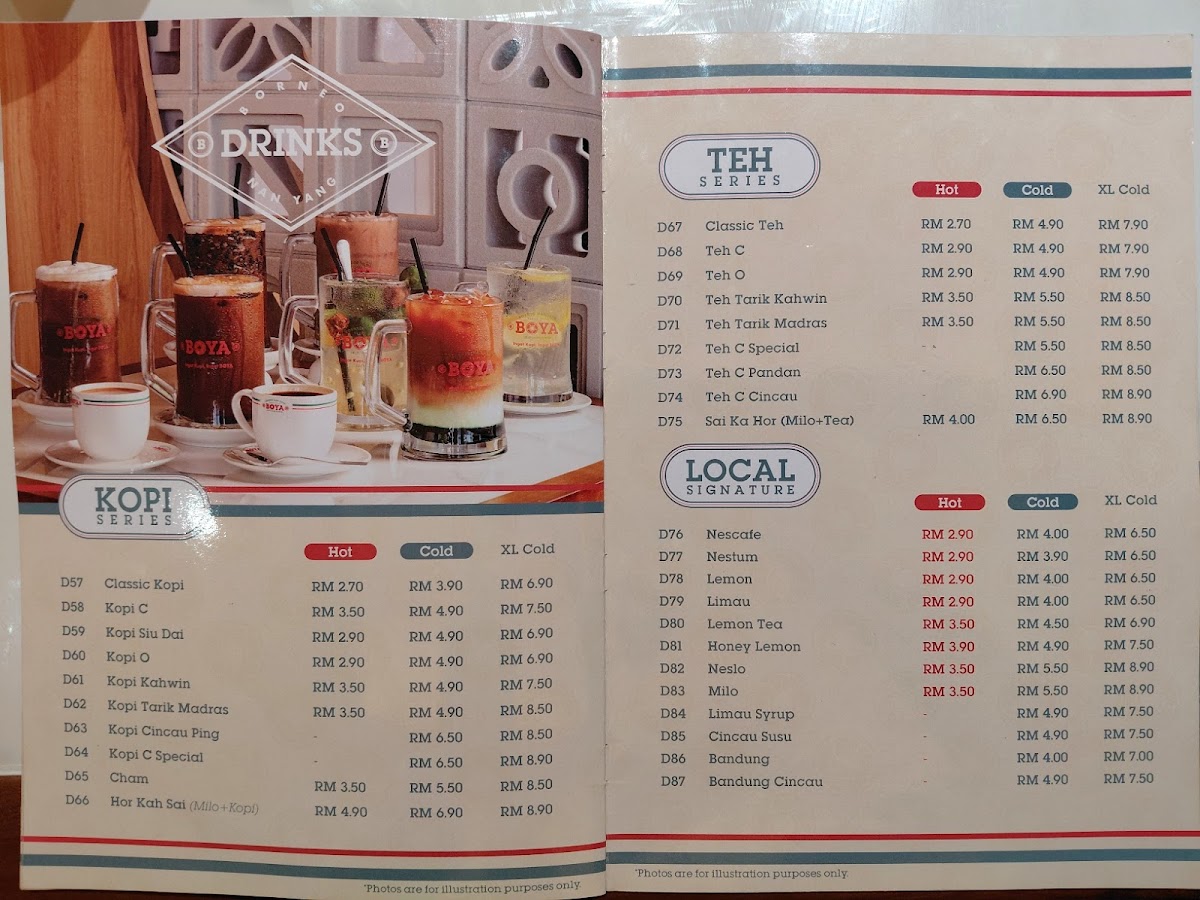 BOYA Nanyang Kopitiam -Tuaran Photo Menu 2