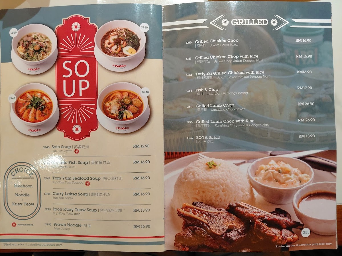 BOYA Nanyang Kopitiam -Tuaran Photo Menu 4