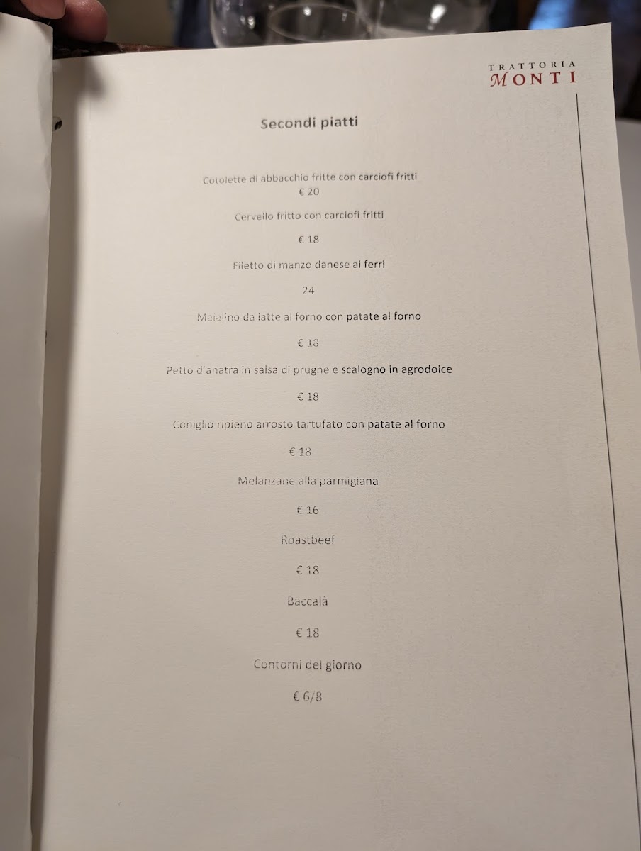 Trattoria Monti Photo Menu 5