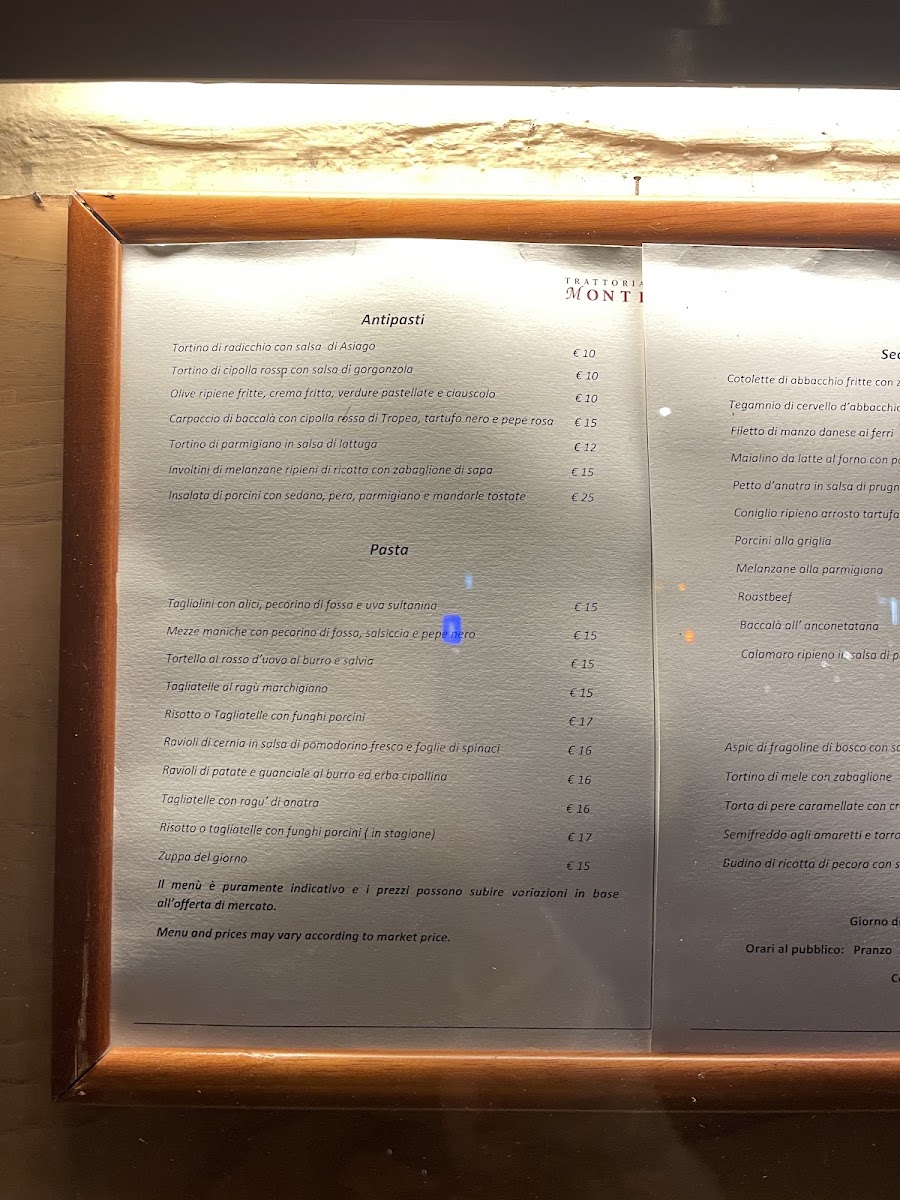 Trattoria Monti Photo Menu 7