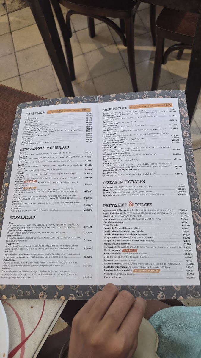 Origen Café Photo Menu 1