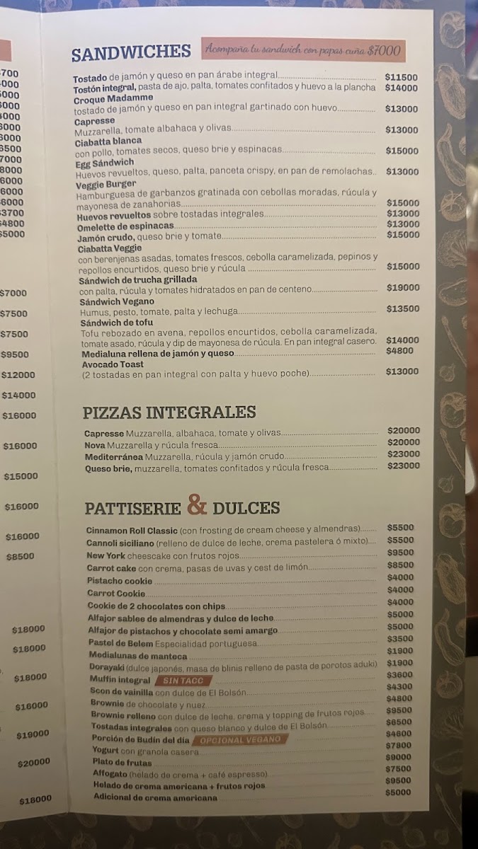 Origen Café Photo Menu 4