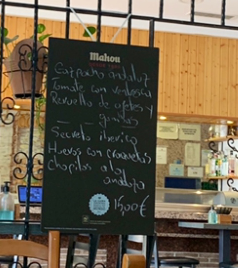 Restaurante El Rincón de Las Tablas Photo Menu 1
