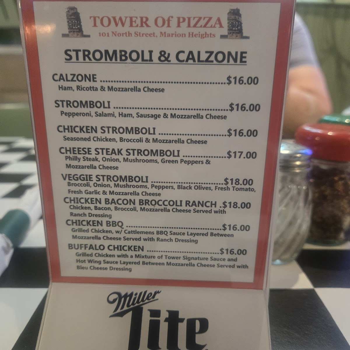 Tower of Pizza Photo Menu 4