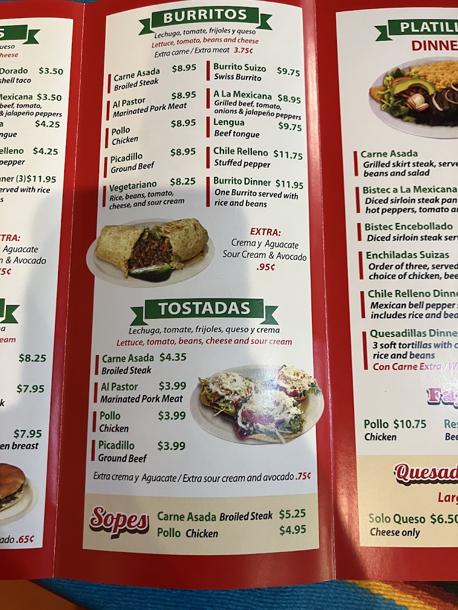 El Burrito Mexicano Photo Menu 2