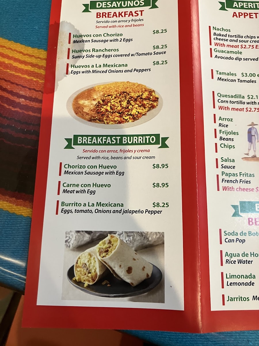 El Burrito Mexicano Photo Menu 7