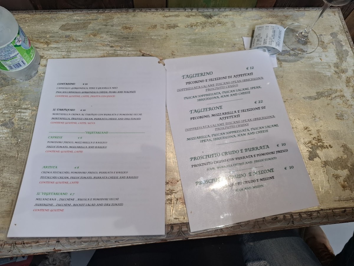 Vinaio di San Gimignano Photo Menu 3