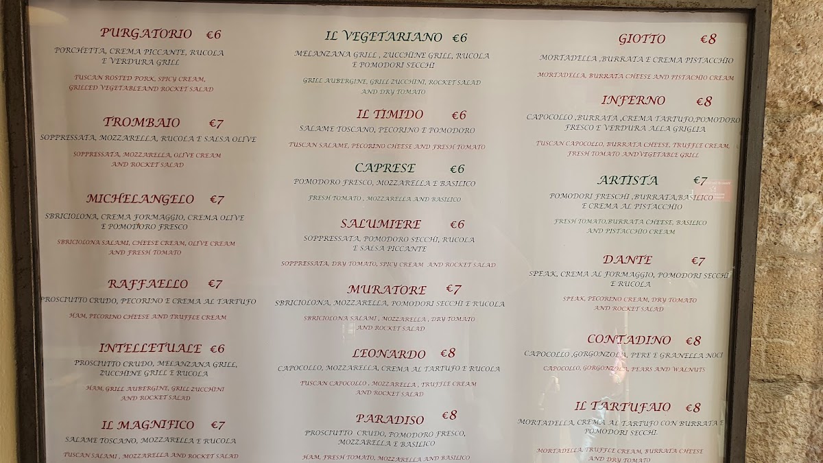 Vinaio di San Gimignano Photo Menu 6