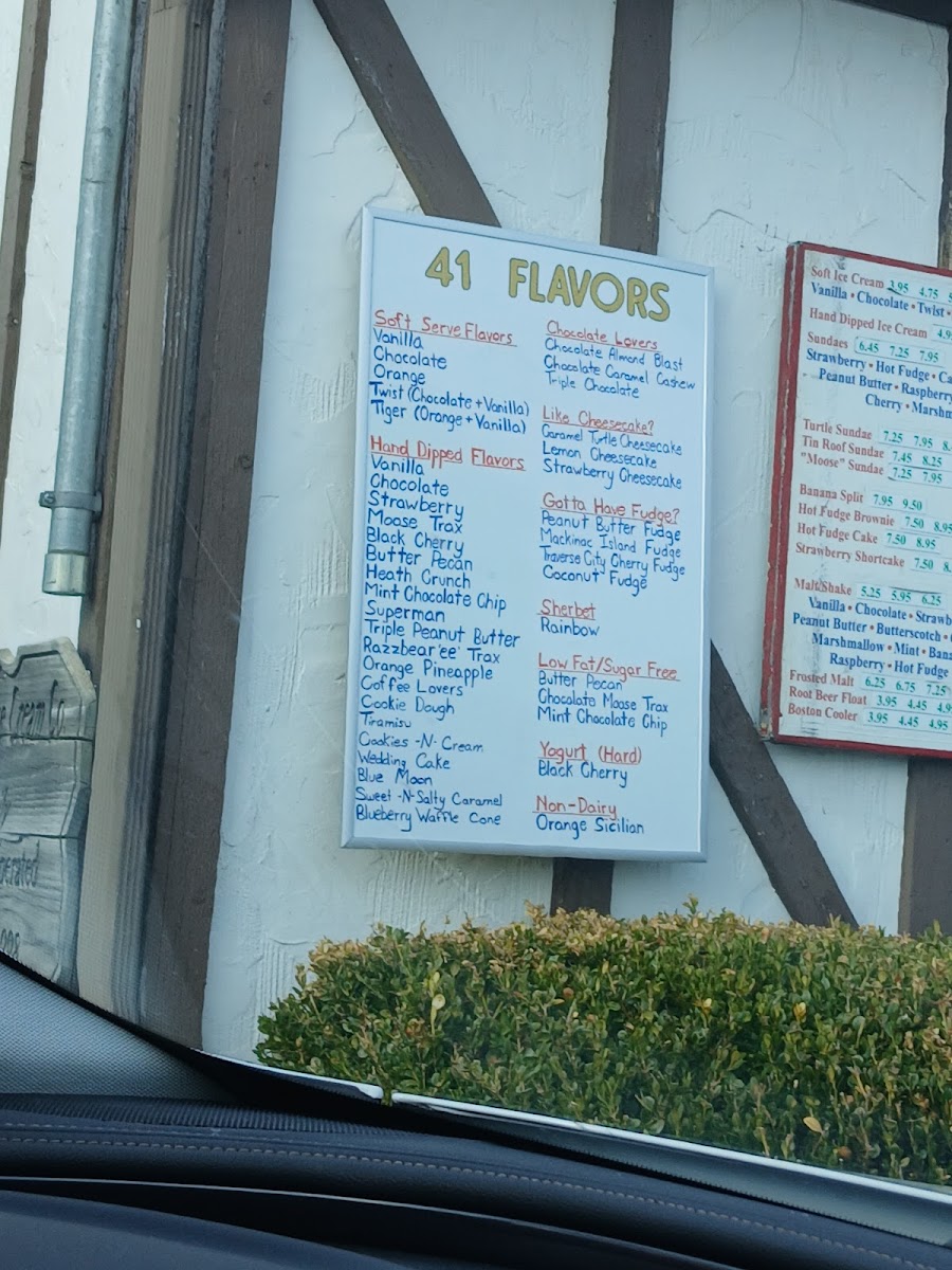 Cascades Ice Cream Co Photo Menu 2