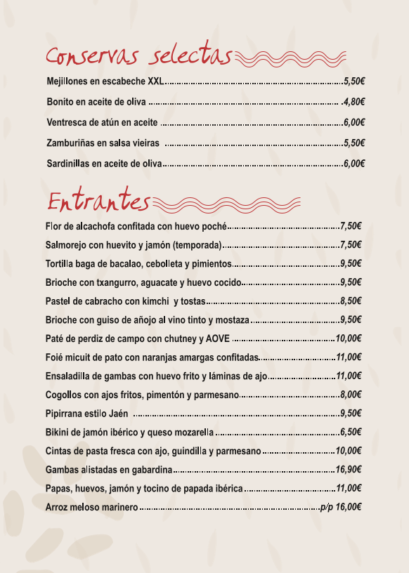 Taberna Oryza Photo Menu 1