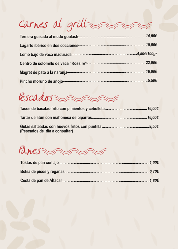 Taberna Oryza Photo Menu 2