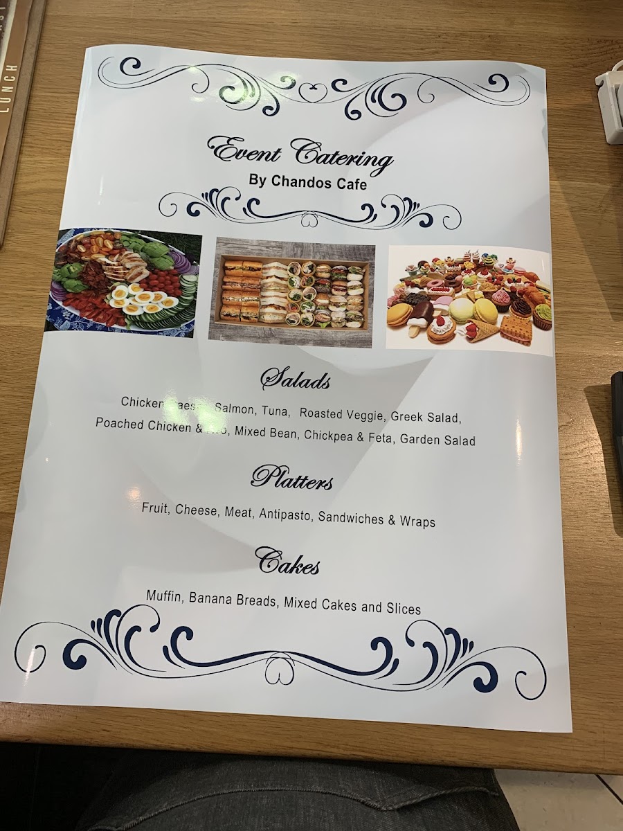 Chandos cafe Photo Menu 3