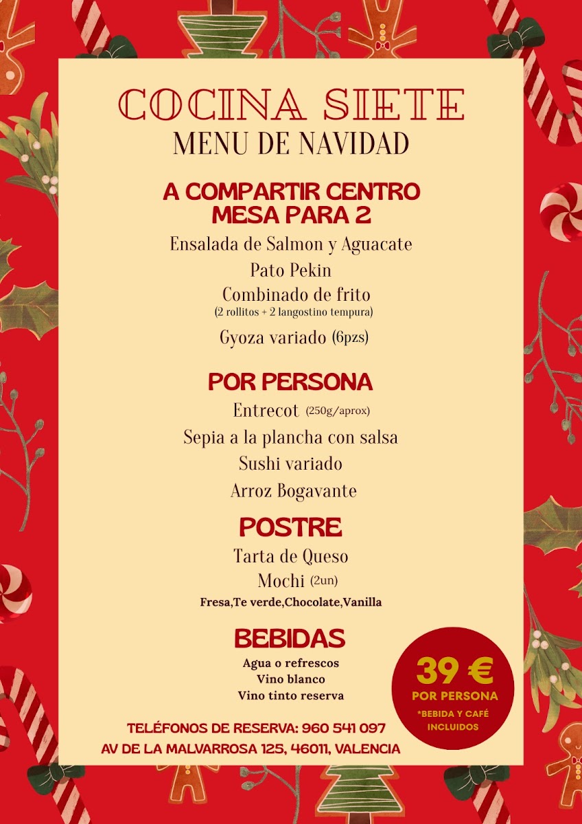 SIETE & COCINA ASIÁTICA Photo Menu 2