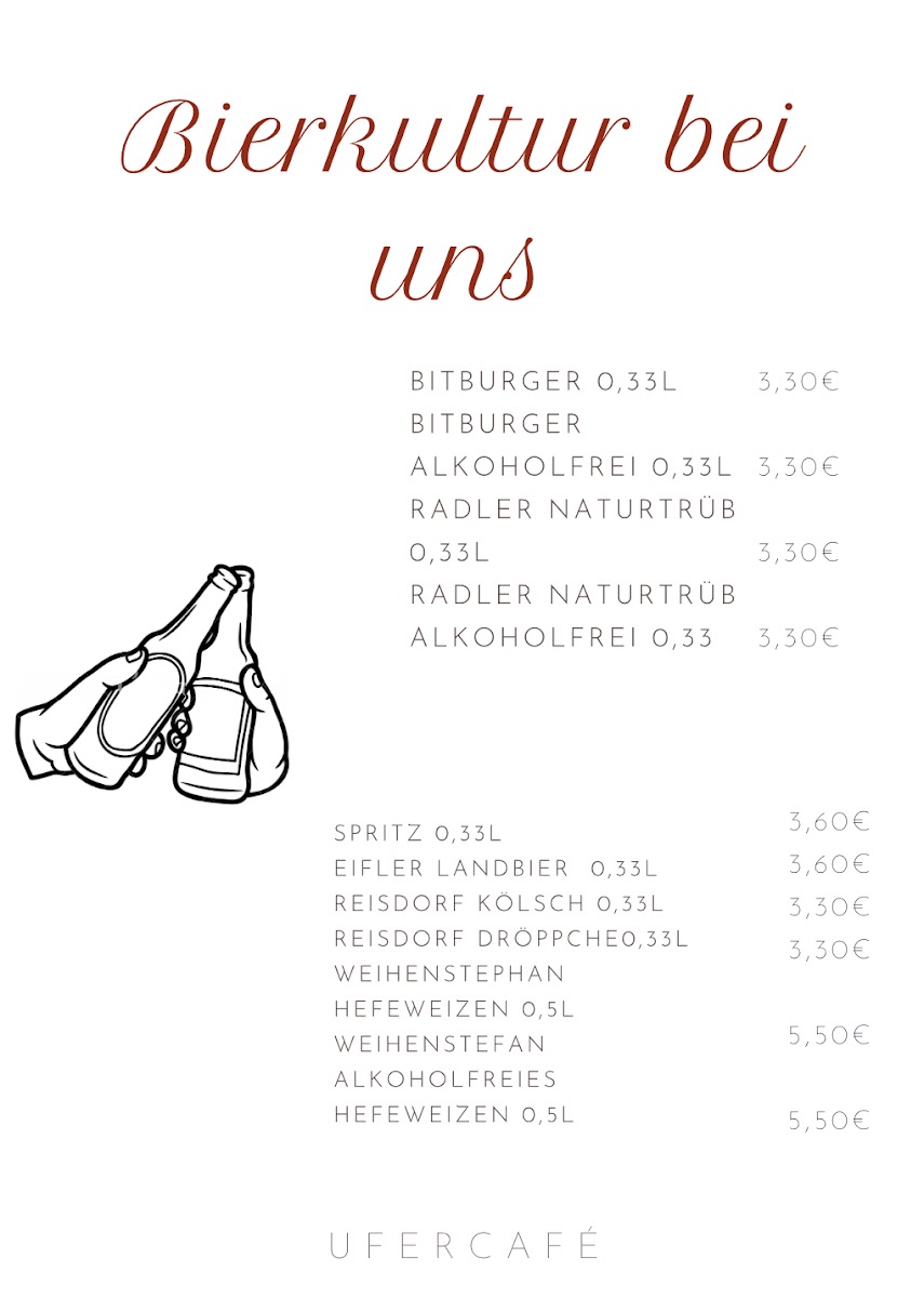 Ufercafé Photo Menu 2