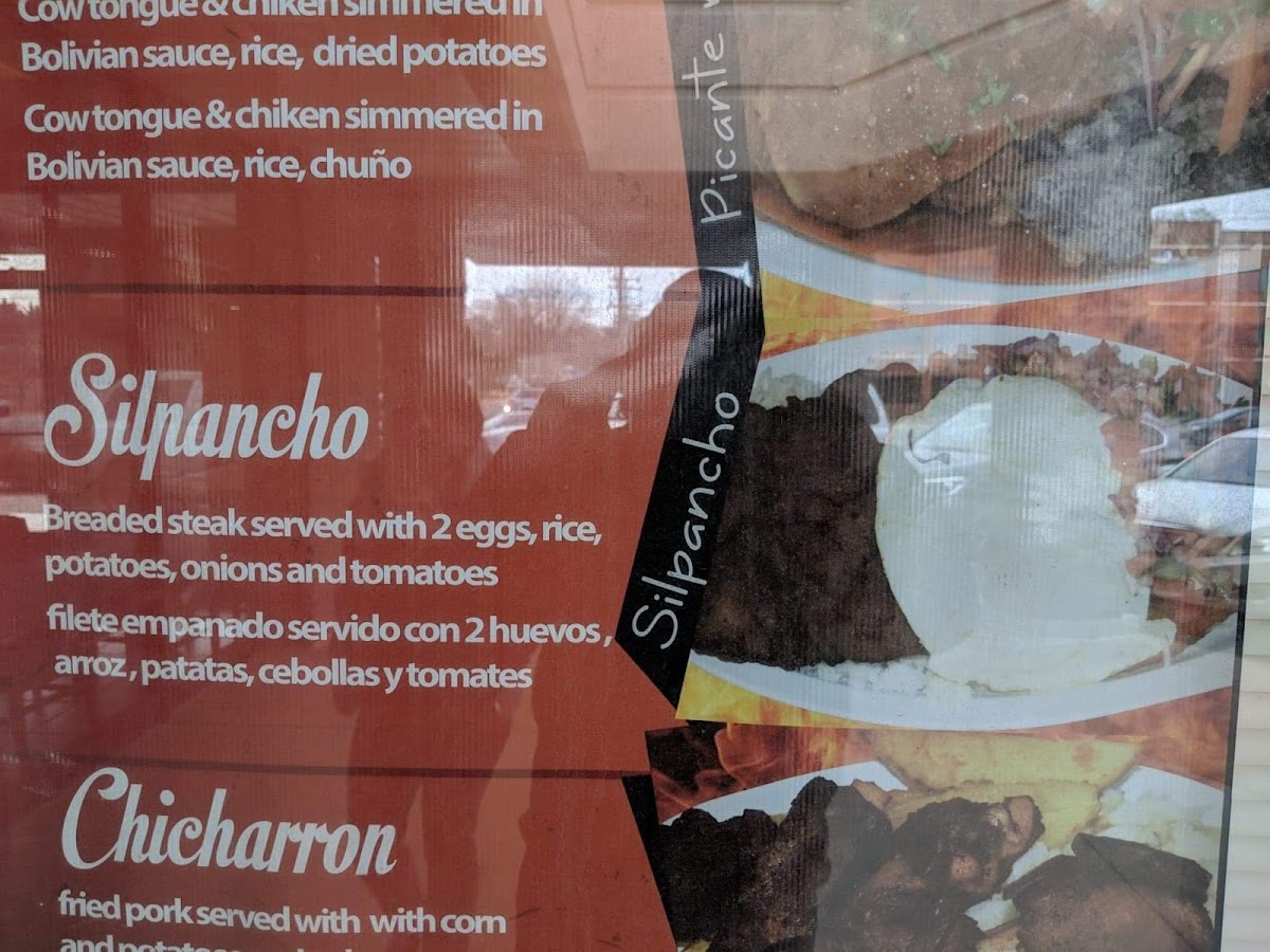 The Bolivian Sabor Photo Menu 4